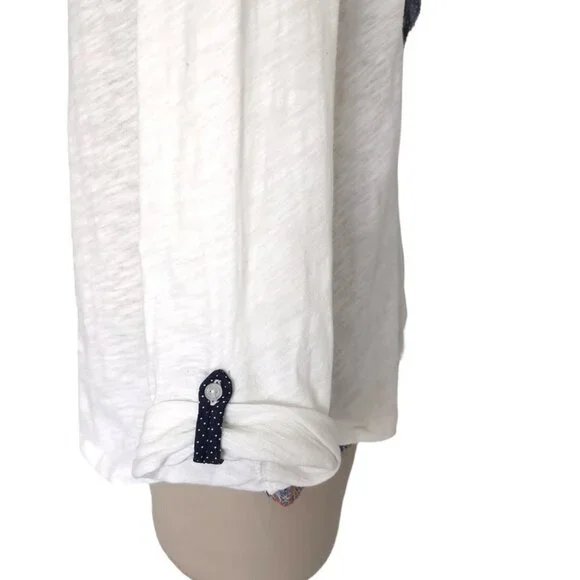 Anthropologie Postmark Ruffle Henley Top - Picture 5 of 6